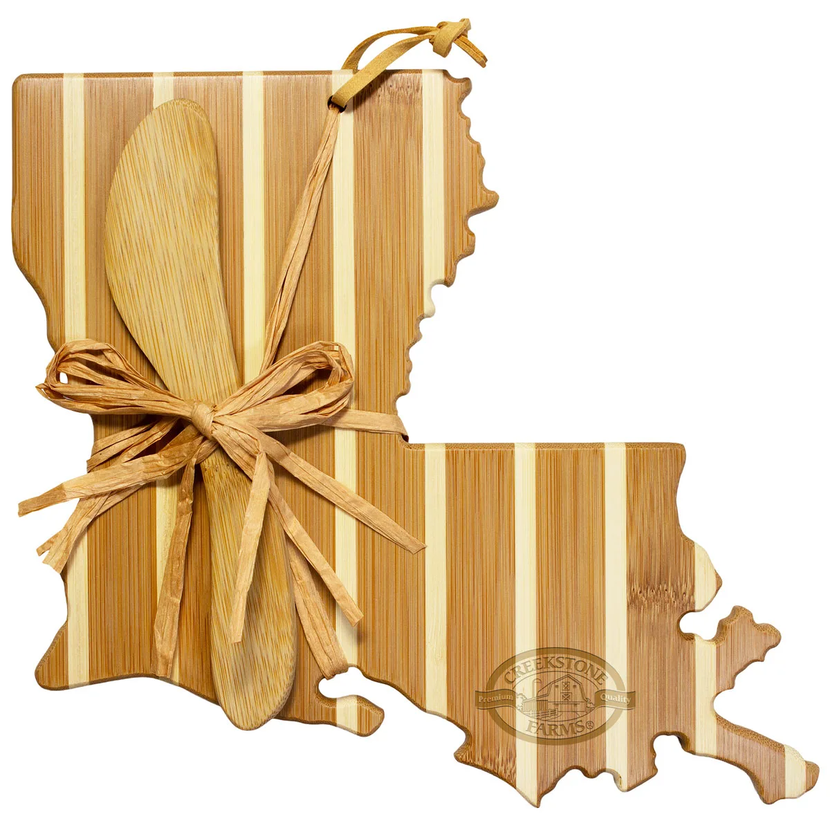 Louisiana Charcuterie Board with Spreader Knife Gift Set