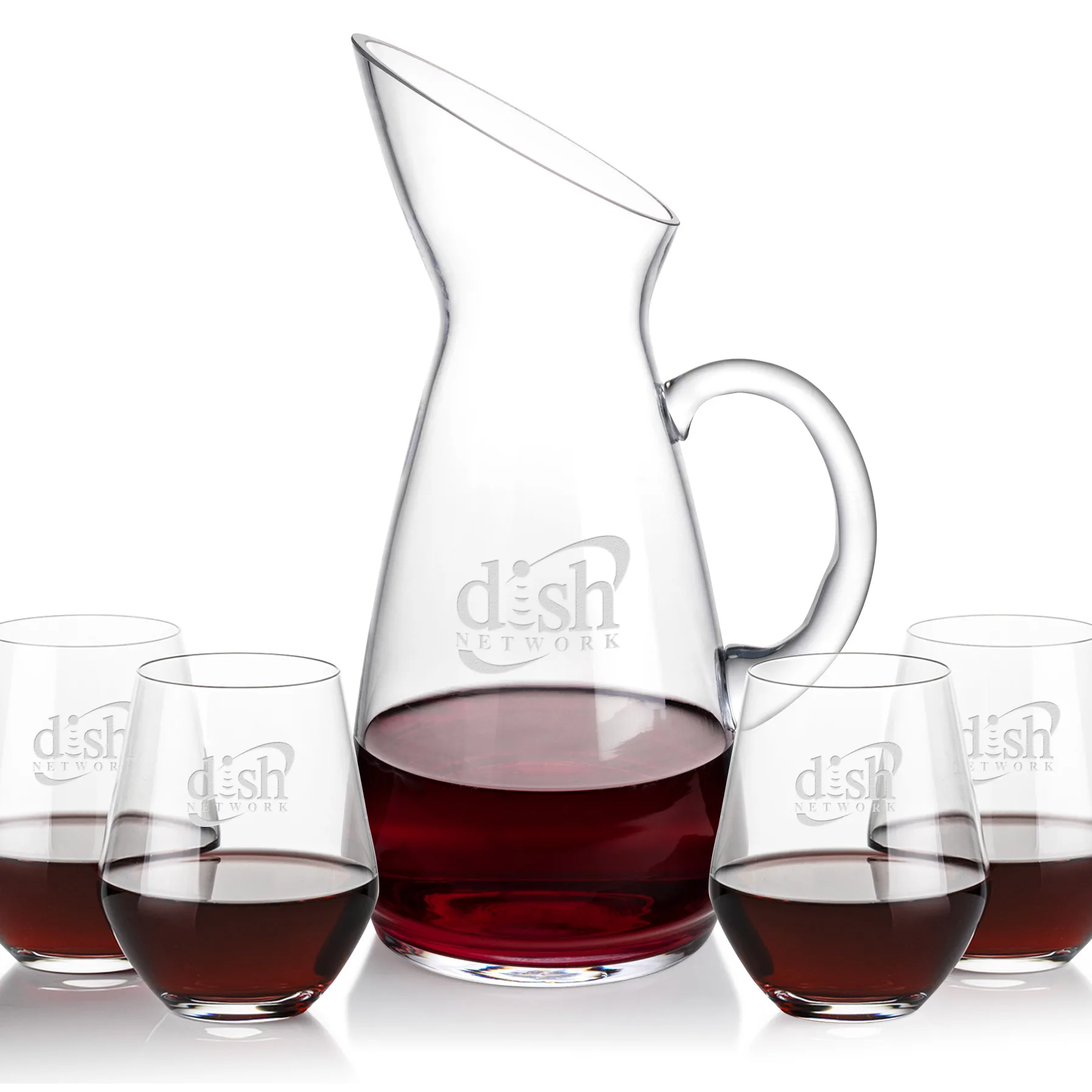 Taroni Carafe & Reina Stemless Wine