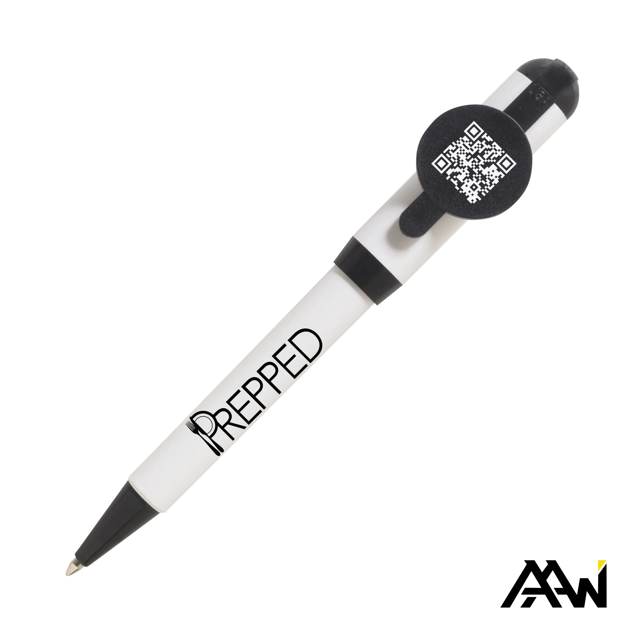 Colored Trim, White / Black